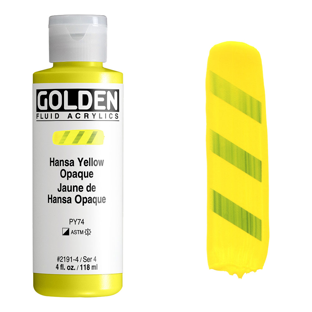 Golden Fluid Acrylics 4oz Hansa Yellow Opaque