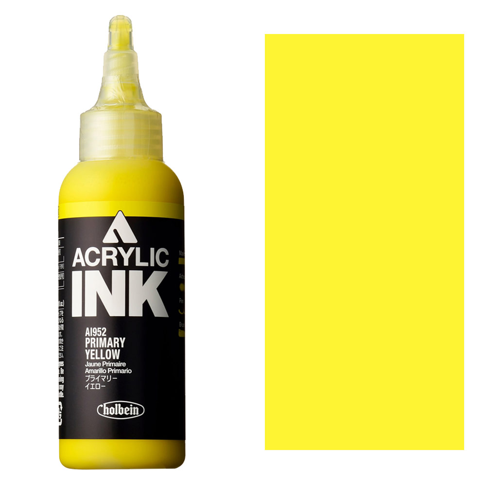 Holbein Acrylic Ink 100ml Primary Yellow