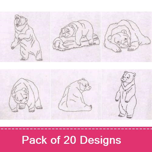 Native American Spirit Bears Embroidery Designs AnnTheGran