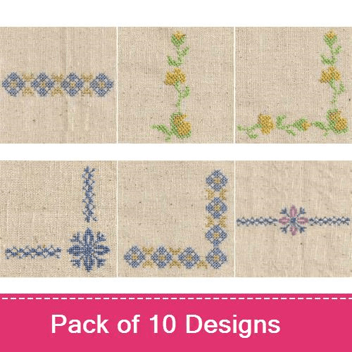 Easter Cross Stitch Borders and Corners Embroidery Designs AnnTheGran