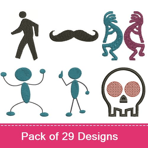 Manly Men Embroidery Designs AnnTheGran