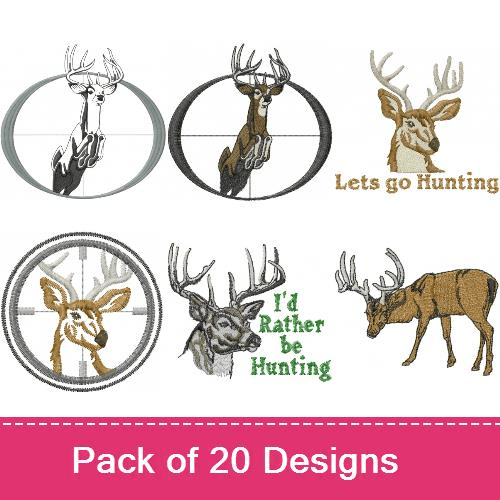 Deer Hunting Embroidery Designs AnnTheGran