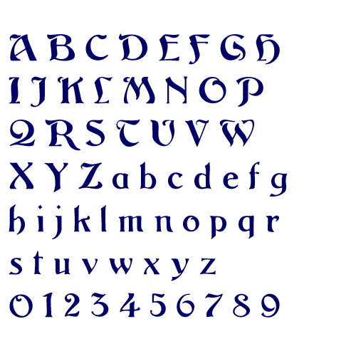 Gothic II Embroidery Fonts AnnTheGran