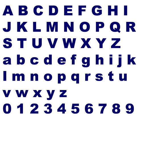 Arial Black Embroidery Font AnnTheGran