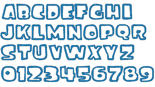 Ice Age Embroidery Font AnnTheGran