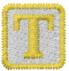 Block Letter T Embroidery Design | AnnTheGran.com