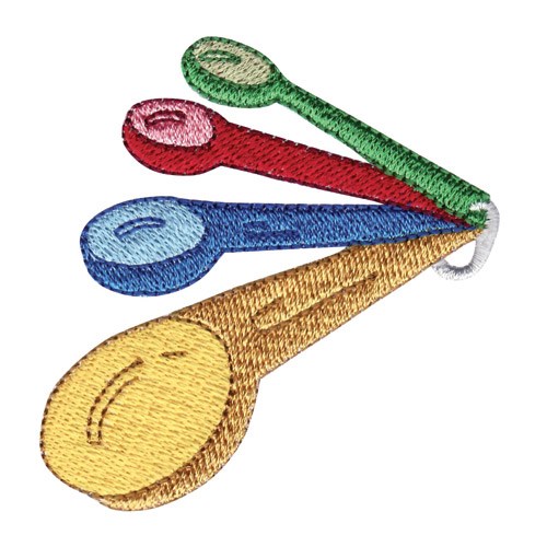 Measuring Spoons Embroidery Design AnnTheGran
