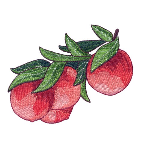 Peaches Embroidery Design AnnTheGran