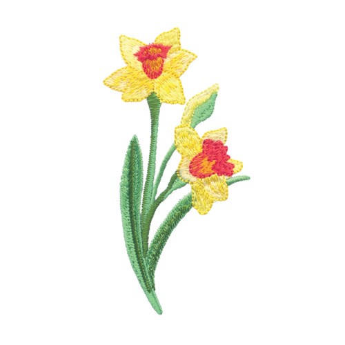 Daffodil Embroidery Design AnnTheGran