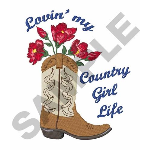 Country Girl Life Embroidery Design AnnTheGran