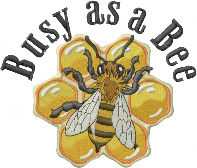 Busy As A Bee Embroidery Design Annthegran