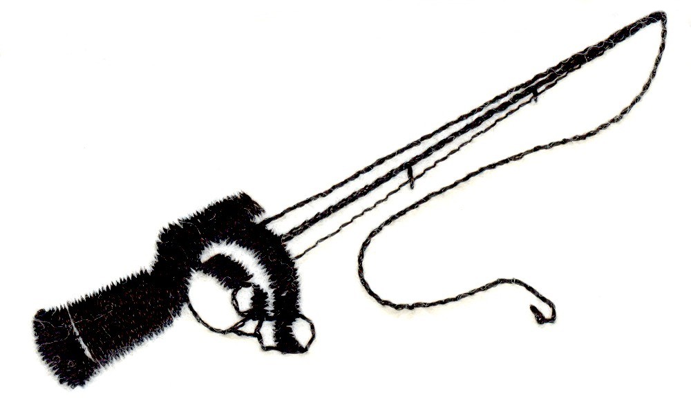 Rod and Reel Embroidery Design AnnTheGran