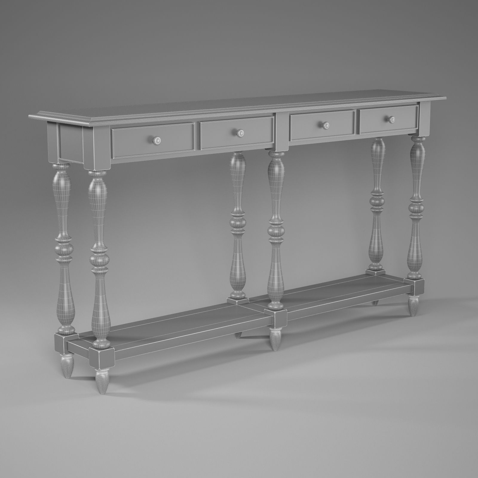 Console table 3D model CGTrader