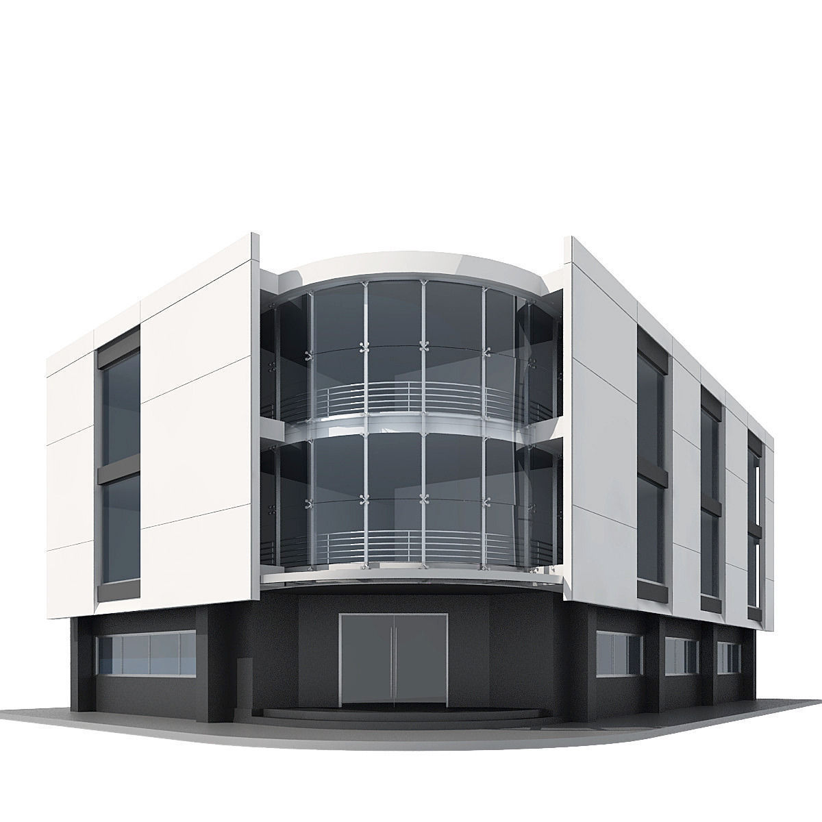 3D model Corner Building CGTrader