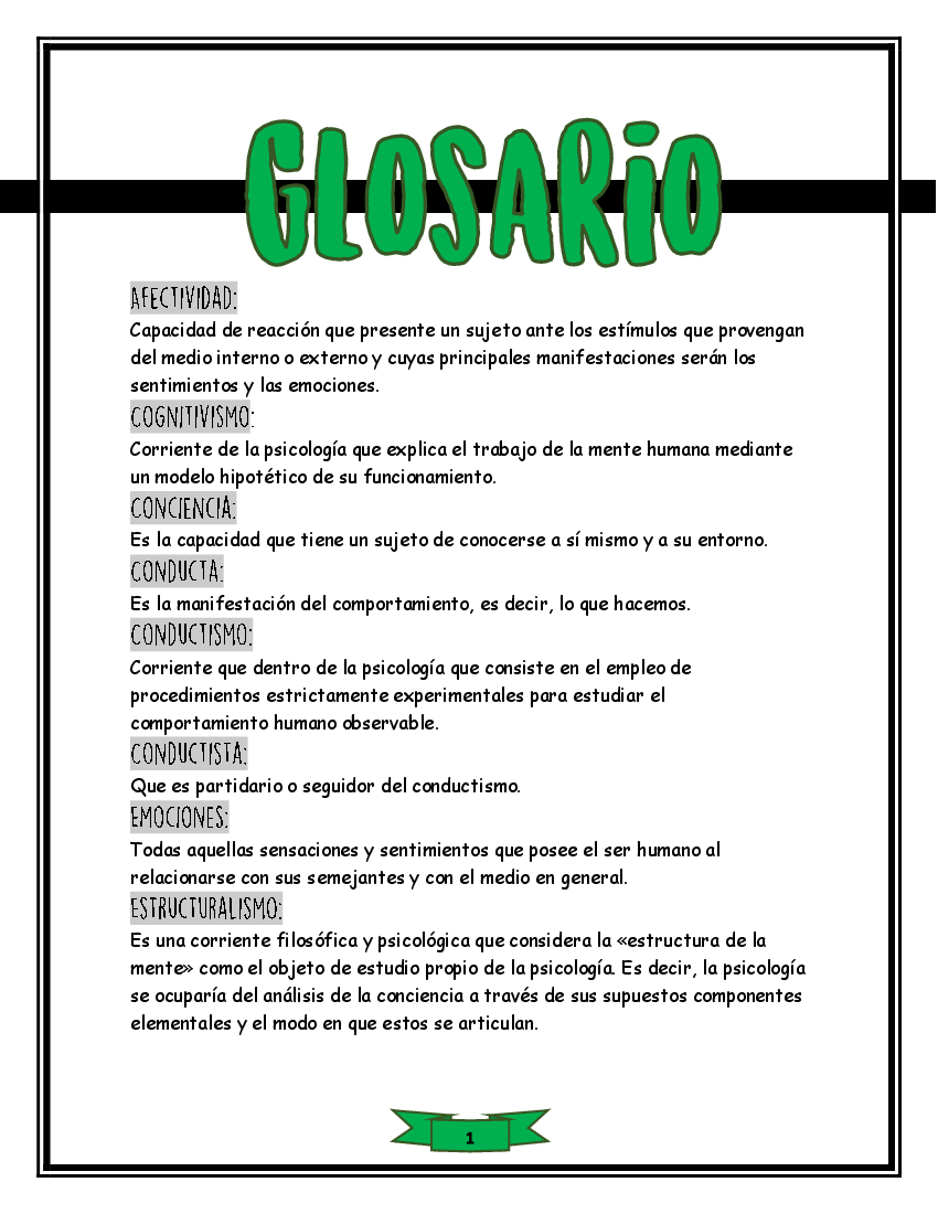 glosario psicología pdf
