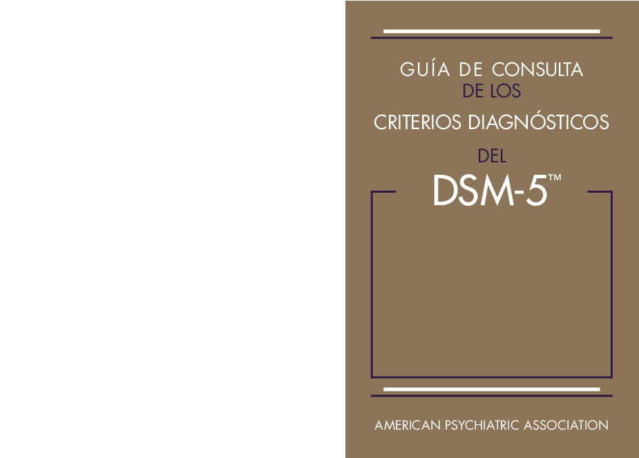 DSM 5 en Espanol American PsychiAtric Association pdf