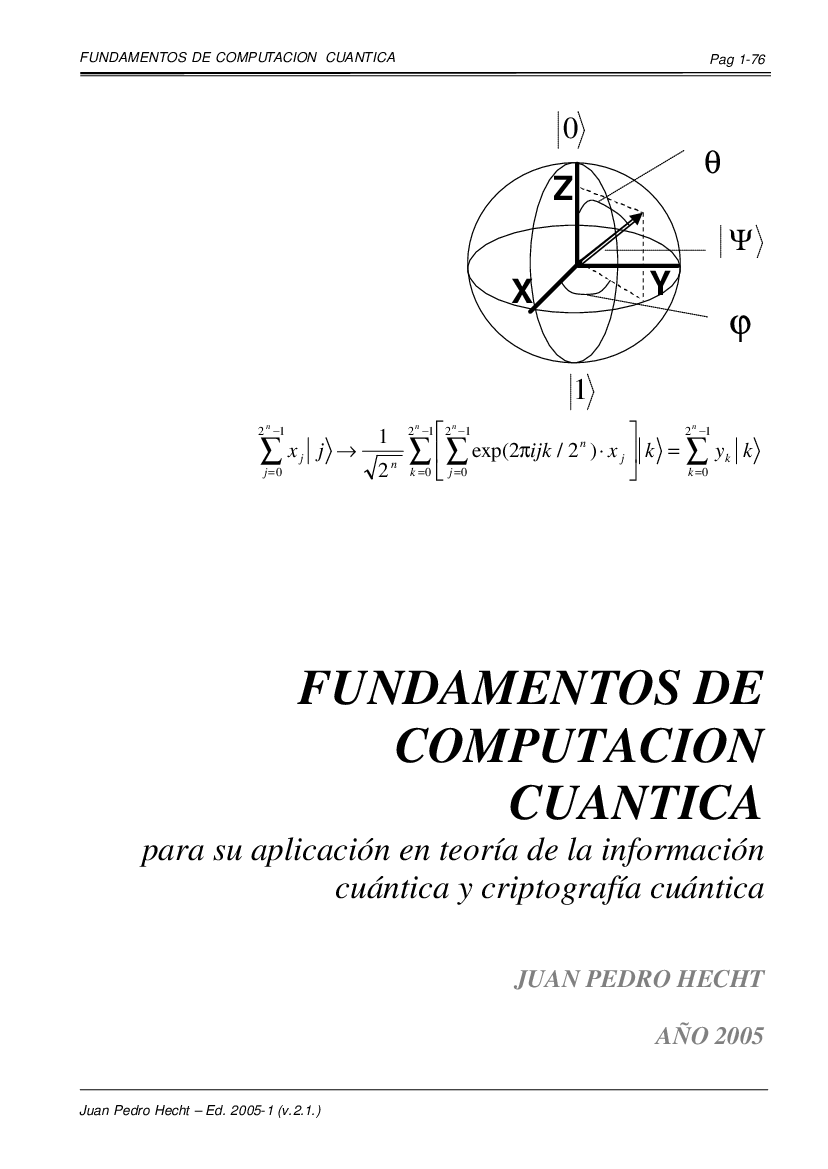 [HECHT] Fundamentos de Computación Cuántica pdf
