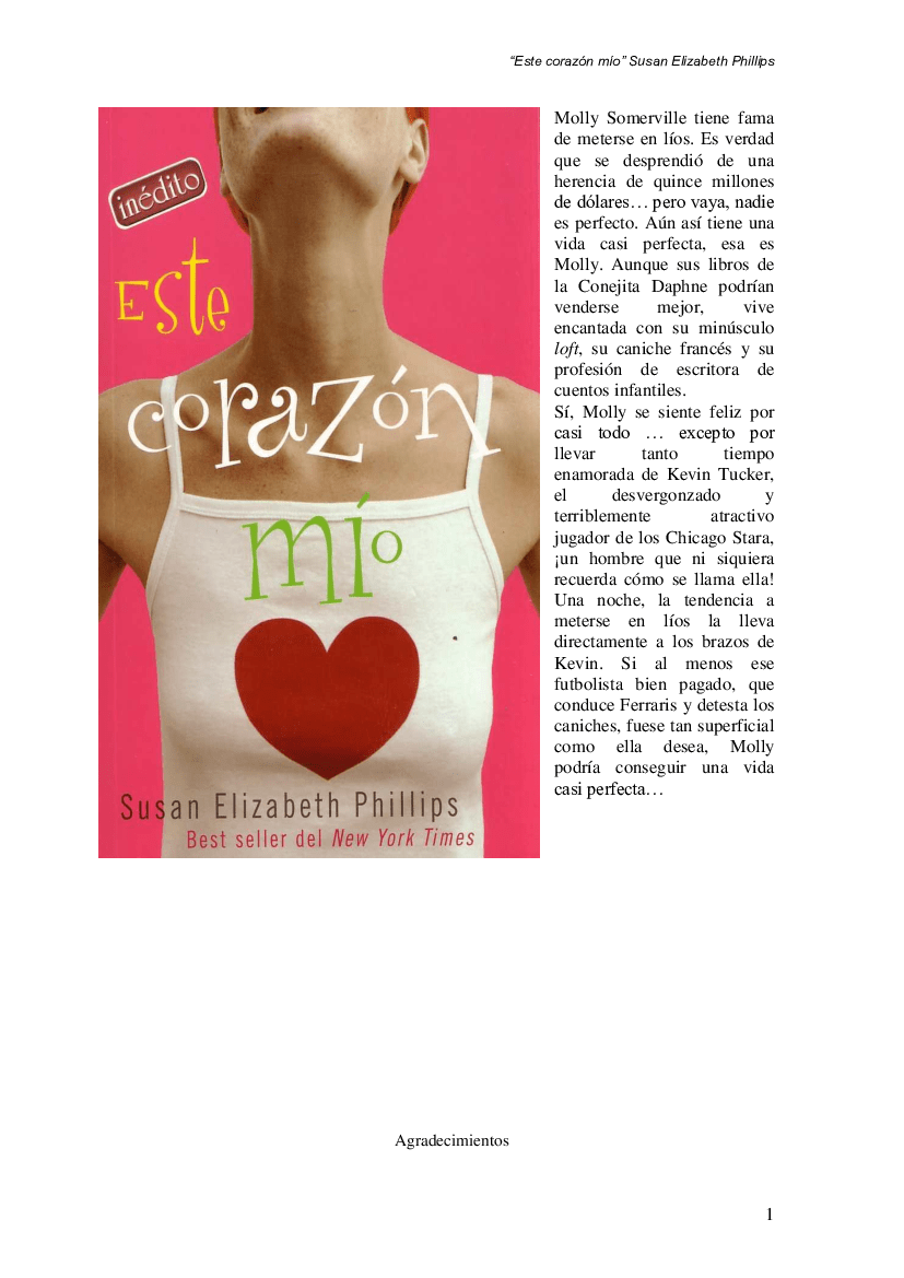 Phillips, Susan Elizabeth Chicago Stars 05 Este corazón mio pdf