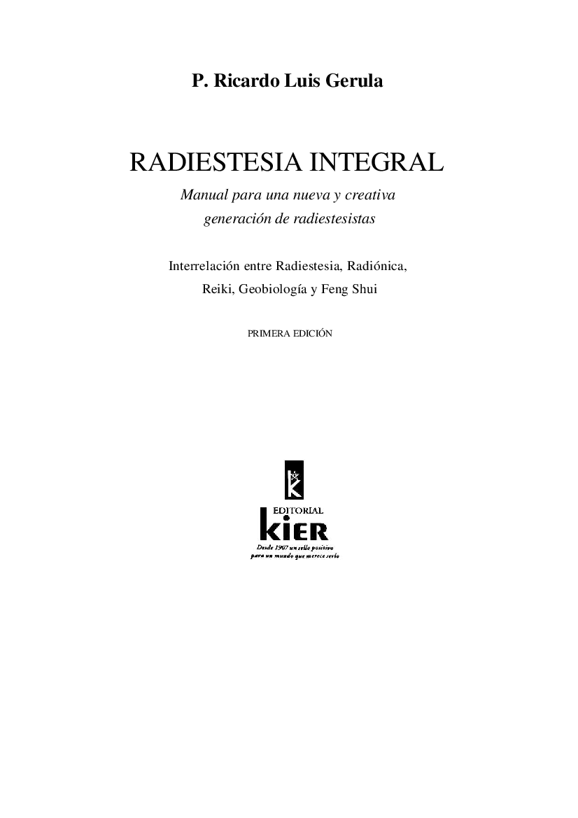 Radiestesia integralP. Ricardo Luis Gerula pdf