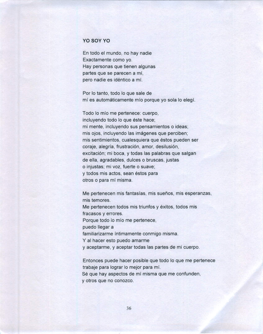 Poema Yo Soy Yo Virginia Satir pdf