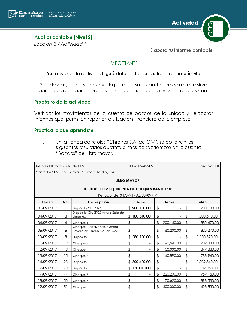 imforme auxiliar contable
