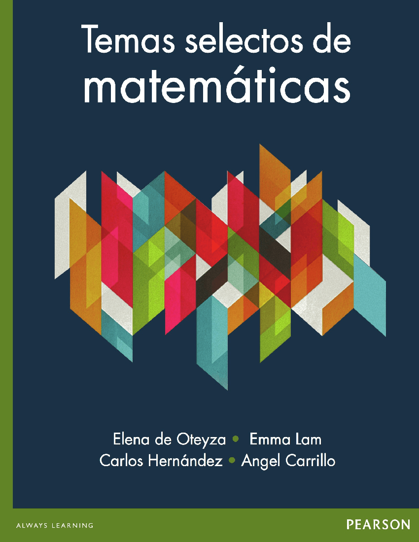 Temas selectos de matemáticas, Pearson pdf