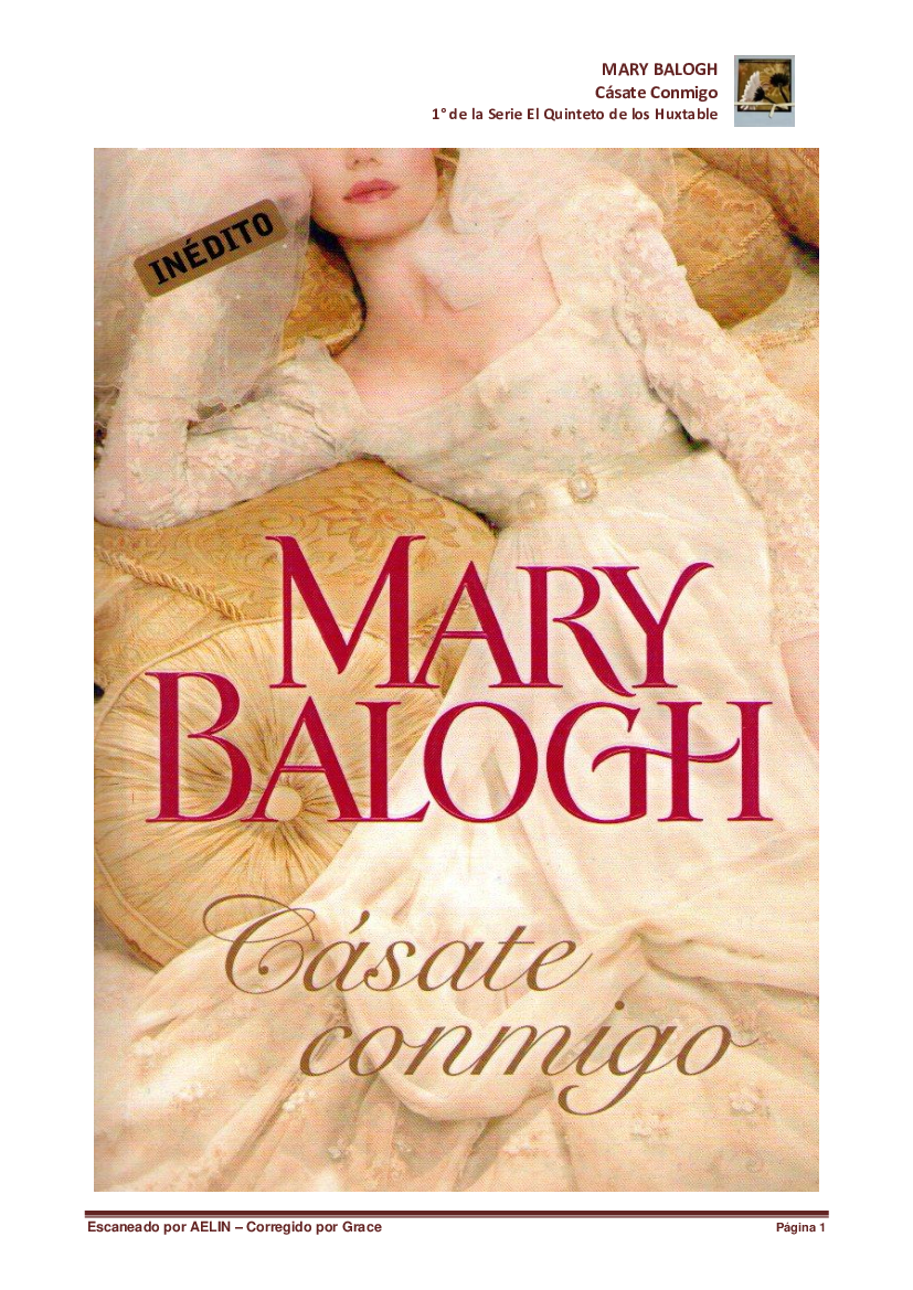 Mary Balogh Serie El Quinteto de los Huxtable 01 Cásate Conmigo