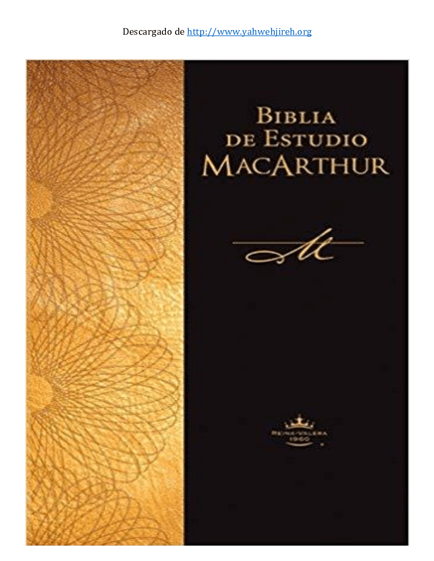 La Biblia de Estudio MacArthur pdf