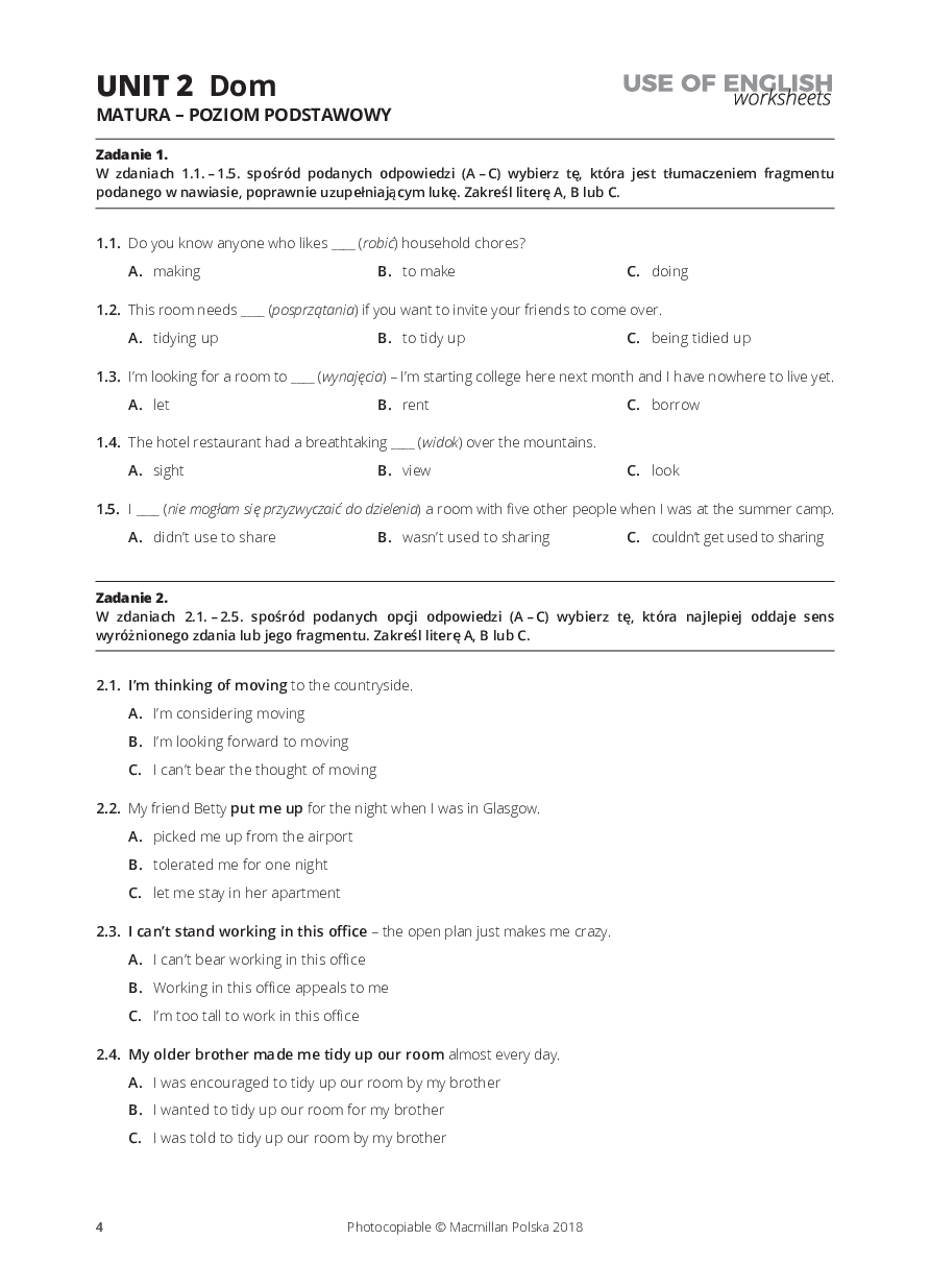 Szostak Dawid Use_of_English_worksheets_zestawy_zadan 2 Pobierz pdf