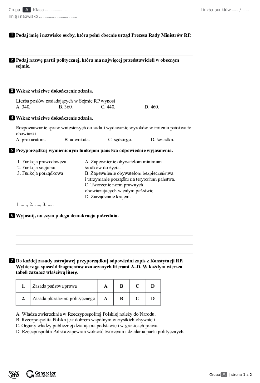 Wos Nowa Era Sprawdziany Pdf Klasa 8 question