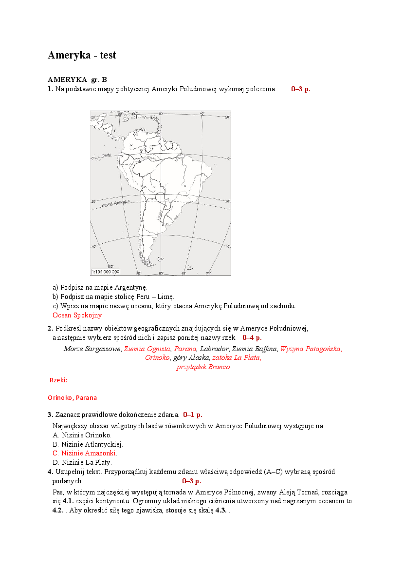 Ameryka spr. gr.B Pobierz pdf z Docer.pl