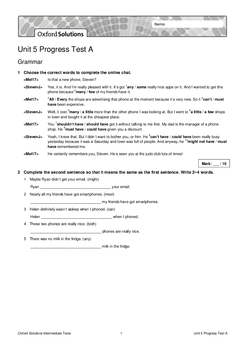 Oxford Solutions Intermediate Oxford.
