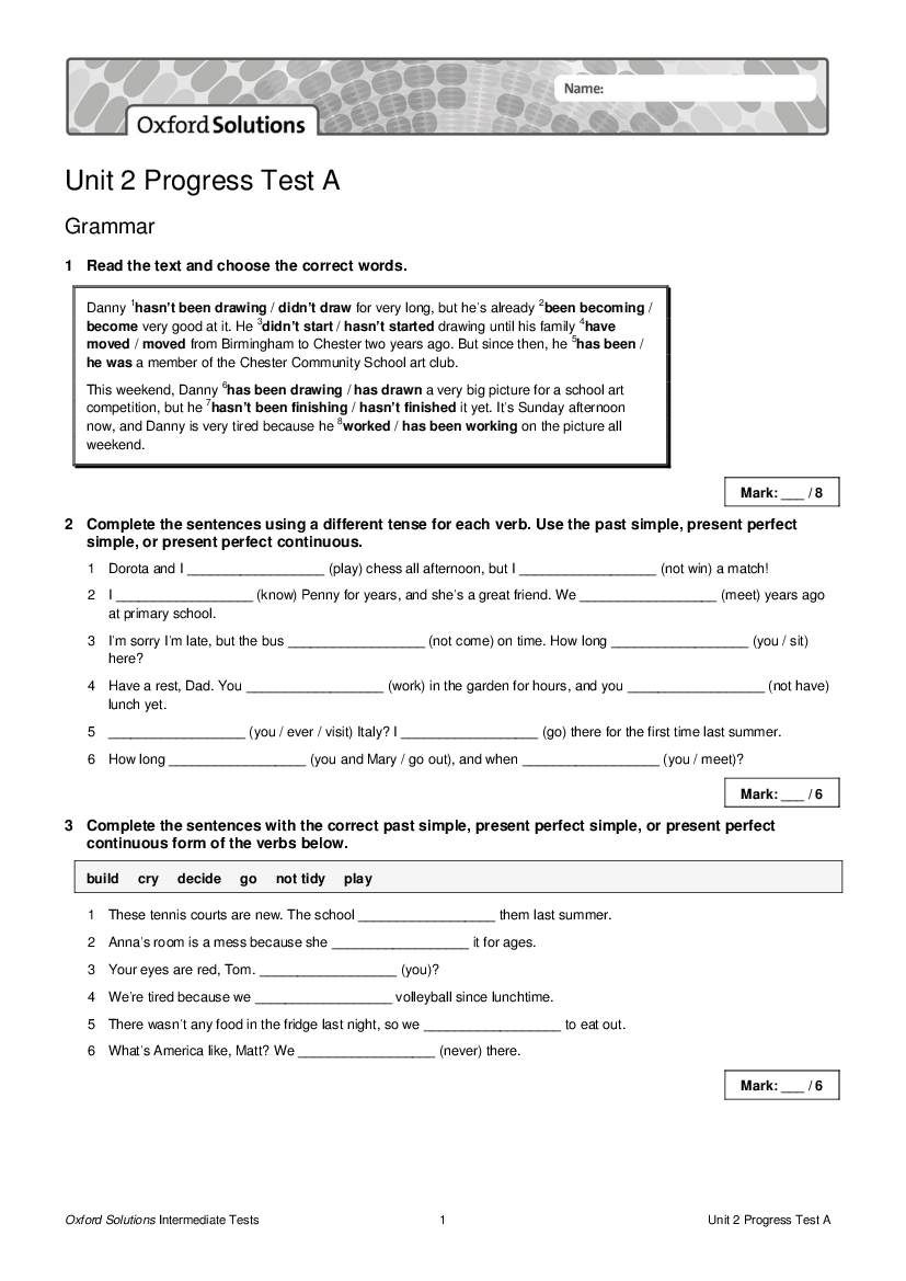 Oxford Solutions Intermediate Tests A…