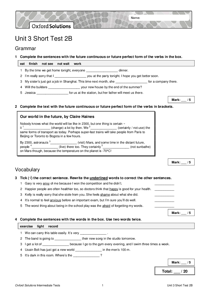 Solutions Intermediate Teenagers Oxford U…