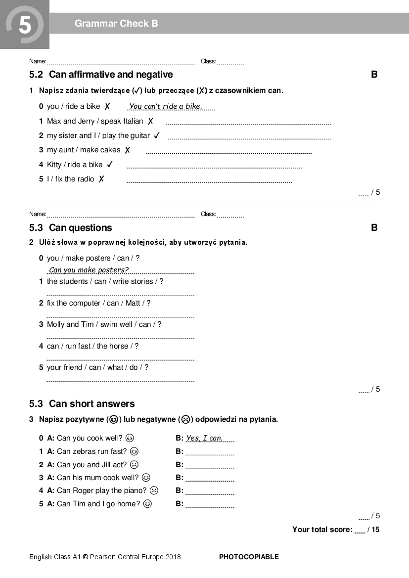 English Class A1 Unit 5 Margaret Wiegel™. Jul 2023