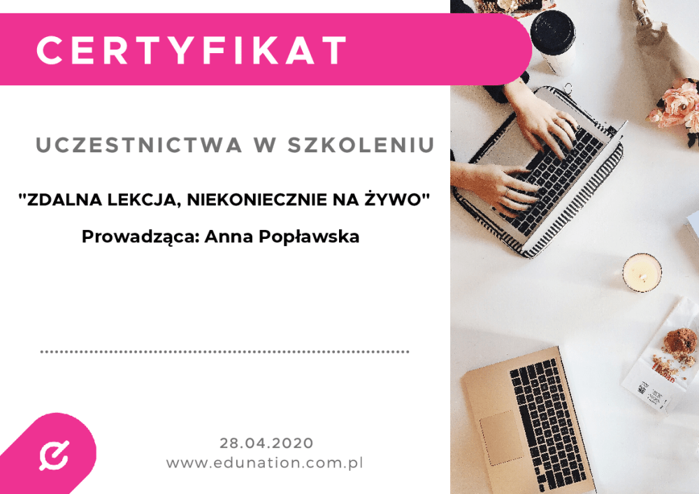 28.04.2020 "Zdalna lekcja, niekoniecznie na żywo" Pobierz pdf z Docer.pl