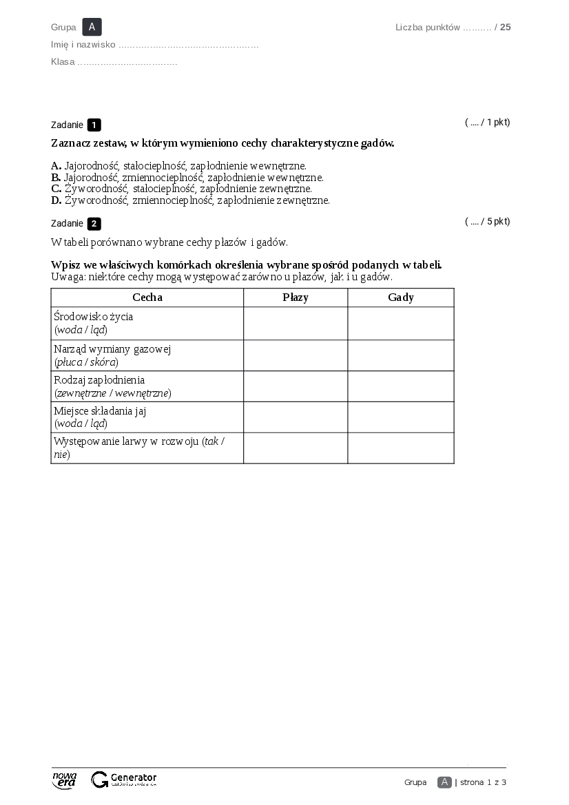 Test gady Pobierz pdf z Docer.pl