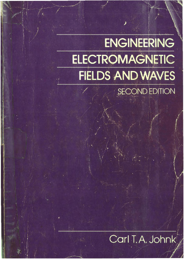 Engineering Electromagnetic Fields And Waves Johnk