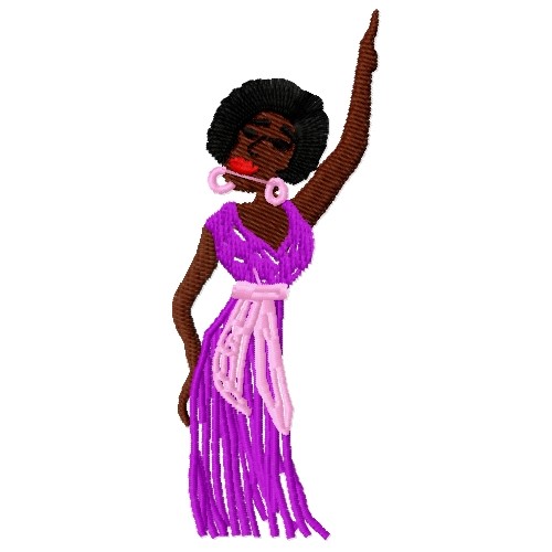 African American Lady Embroidery Designs, Machine Embroidery Designs at