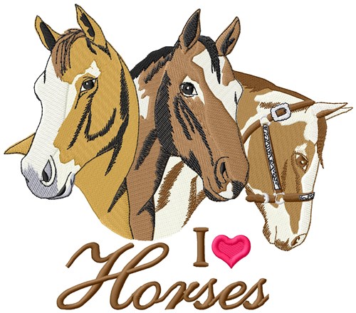 Heart For Horse Embroidery Designs, Machine Embroidery Designs at