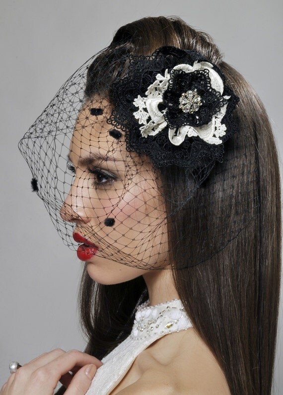 INSP BLACK birdcage veil Inspiration Project Wedding Forums