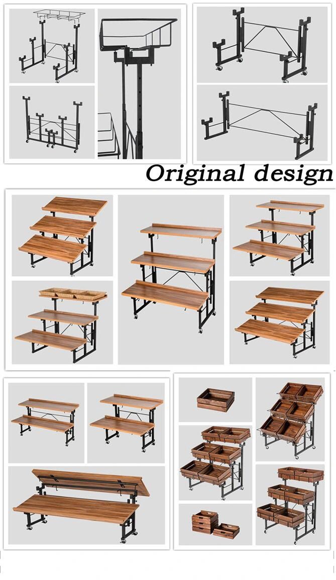 Wicker Basket Display Floor Stand