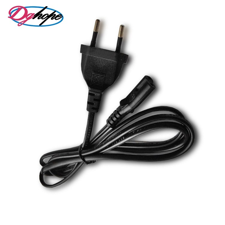 2.5A 250V 2Pin European Standard Plug AC Laptop Extension Cord C7 EU