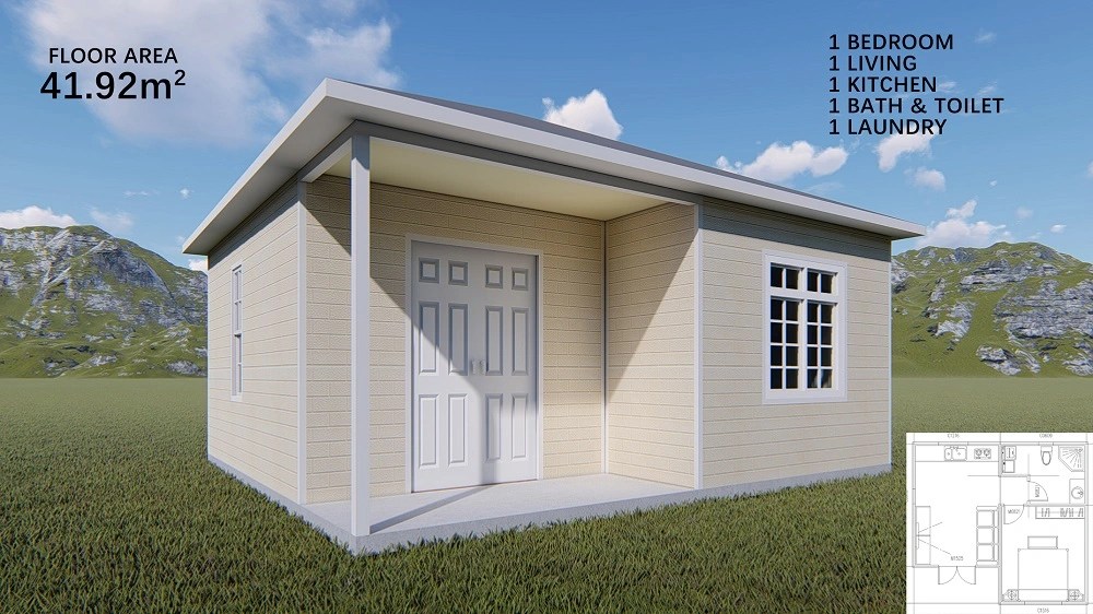 One Bedroom Prefab House Design Prefab Granny Flat