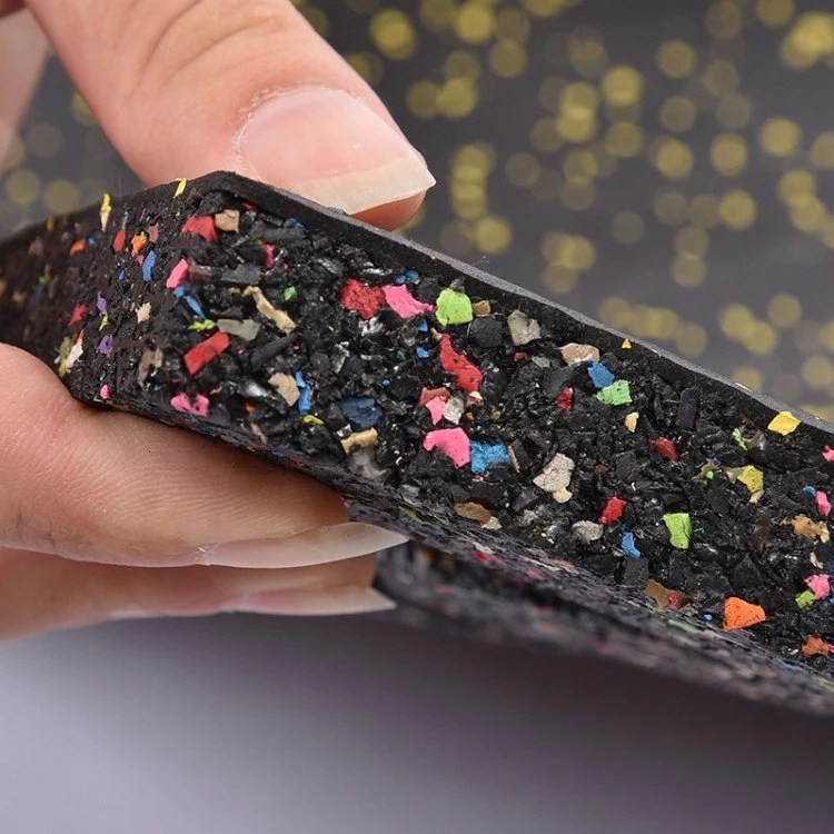 Factory High Density Shock Absorption Noise Reduction Rubber Floor