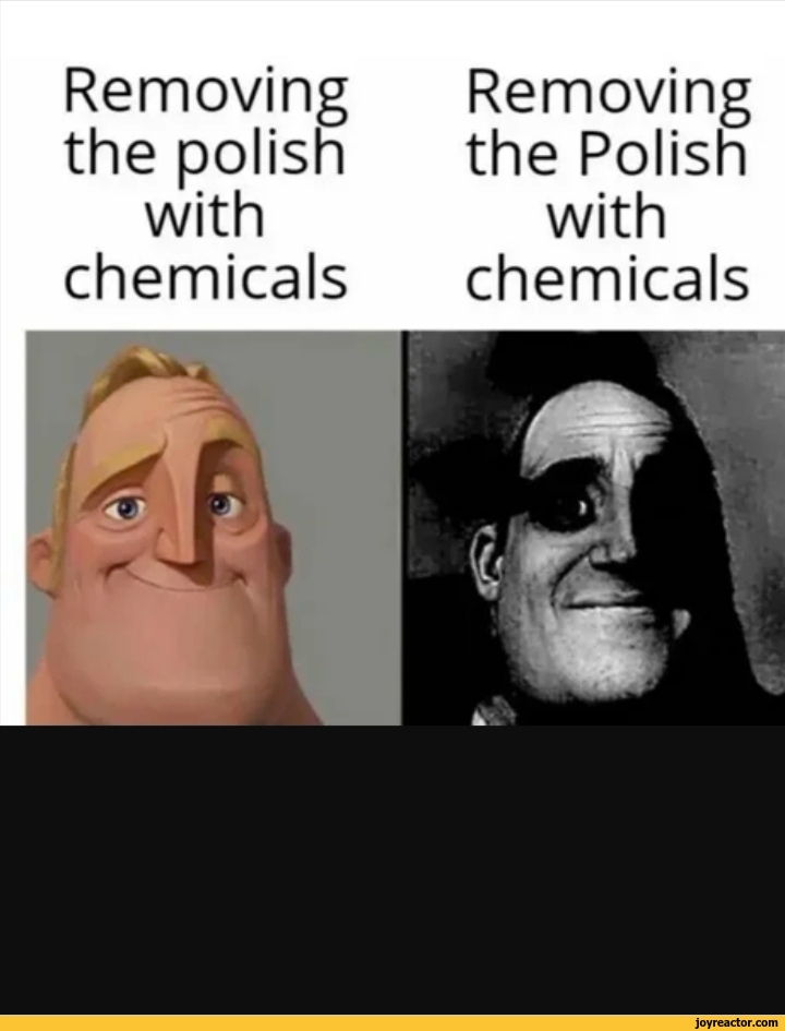 Removing Removing the polish the Polish with with chemicals chemicals