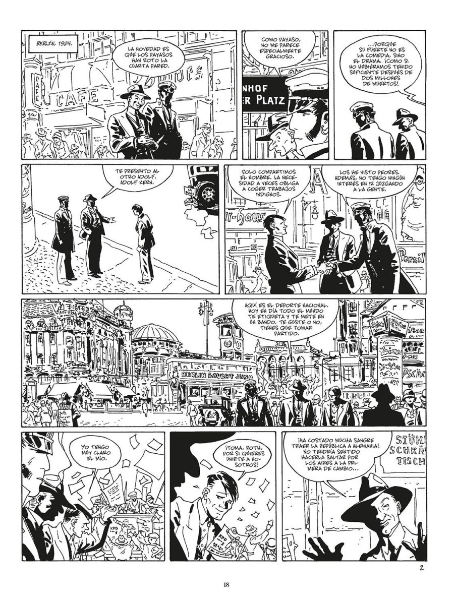 Corto Maltés es testigo del auge de Hitler y el nazismo en 'Nocturno