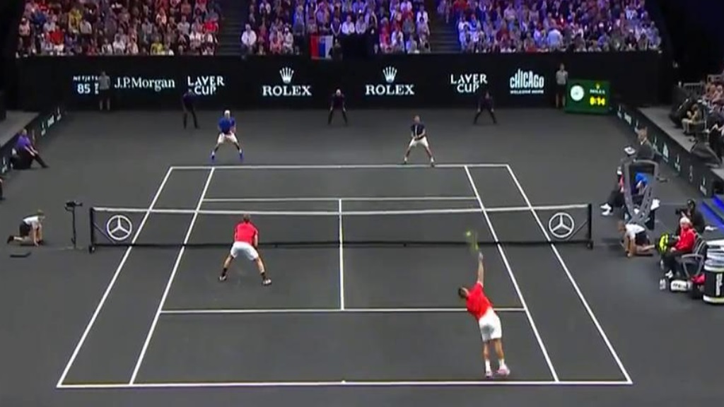 Tenis Laver Cup 2018 1º partido dobles N. Djokovic/R. Federer K