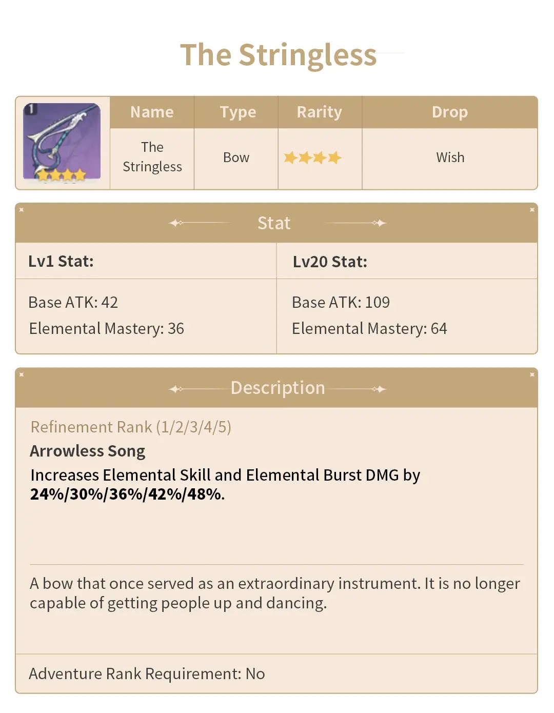 Genshin Impact Weapon Bow TapTap