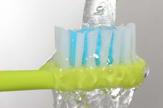 The Burning Question When do you put water on your toothbrush?